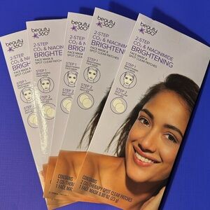 (Set of 5)Beauty 360 2-Step CO2 & Niacinimide Brightening Skincare Masks